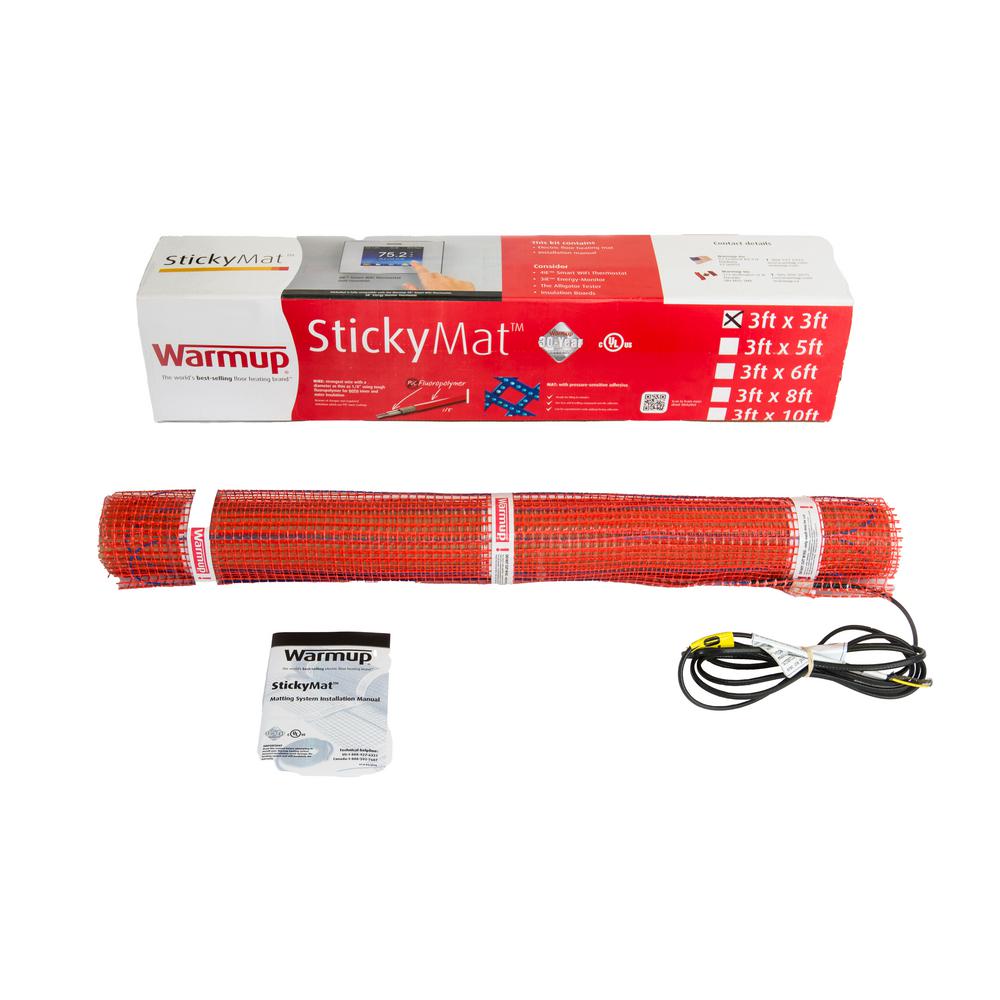 5 ft. x 3 ft. 120V Heated Floor Mat - 15 sq. ft.