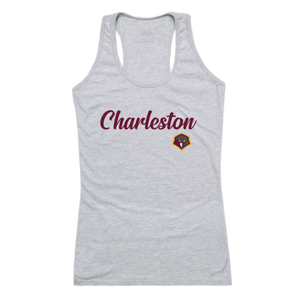 557-630-HGY-05 University of Charleston Golden Eagles Script Tank Top, Heather Grey - 2XL -  W Republic