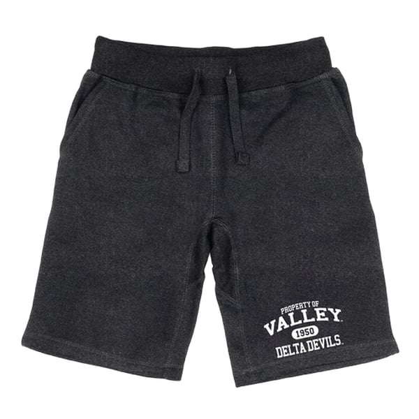 566-545-HCH-03 Mississippi Valley State University Delta Devils & Devilettes Property Shorts, Heather Charcoal - Large -  W Republic