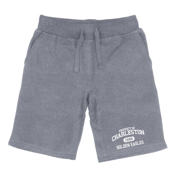 566-630-HGY-01 University of Charleston Golden Eagles Property Shorts, Heather Grey - Small -  W Republic