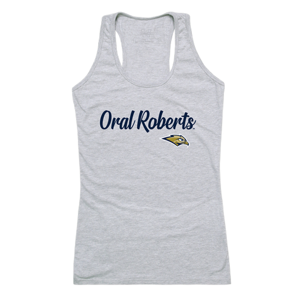 557-566-HGY-05 Oral Roberts University Golden Eagles Script Tank Top, Heather Grey - 2XL -  W Republic