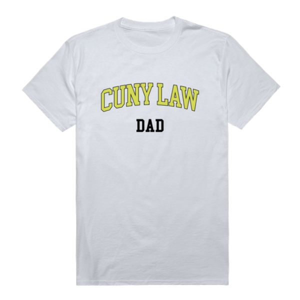 548-634-WHT-01 City University of New York School of Law College Dad T-Shirt, White - Small -  W Republic