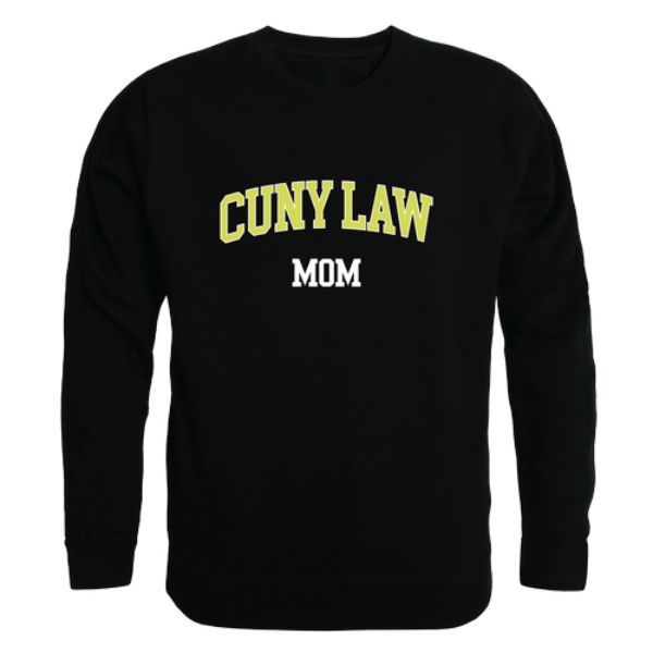 564-634-BLK-05 City University of New York School of Law Mom Crewneck Sweatshirt, Black - 2XL -  W Republic