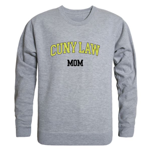 564-634-HGY-05 City University of New York School of Law Mom Crewneck Sweatshirt, Heather Grey - 2XL -  W Republic