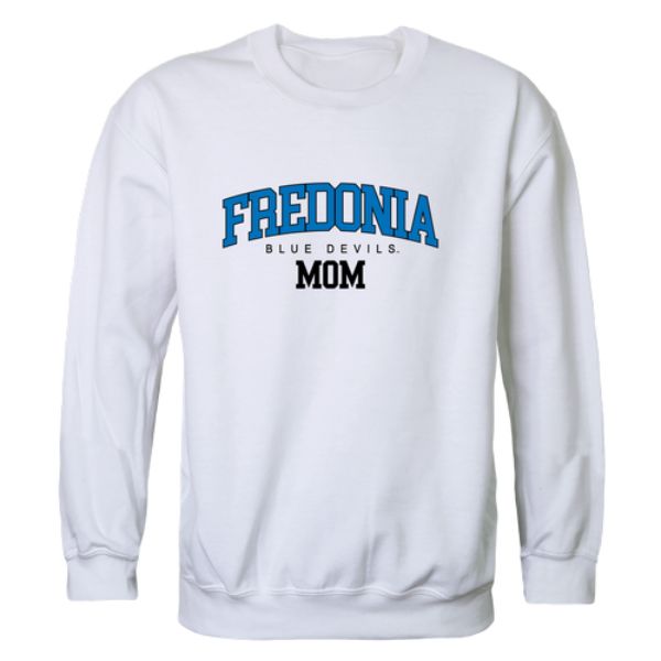 564-645-WHT-05 State University of New York at Fredonia Blue Devils Mom Crewneck Sweatshirt, White - 2XL -  W Republic