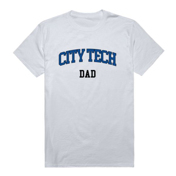 548-664-WHT-01 New York City College of Technology Yellow Jackets Dad T-Shirt, White - Small -  W Republic