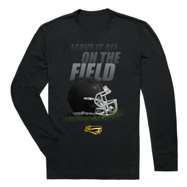 525-680-BLK-01 Tyler Junior College Apaches Gridiron Long Sleeve T-Shirt, Black - Small -  W Republic