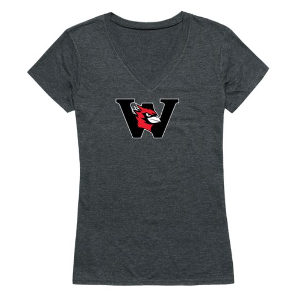 Wesleyan University Cardinals Women Cinder T-Shirt, Heather Charcoal - 2XL -  FinalFan, FI3269423