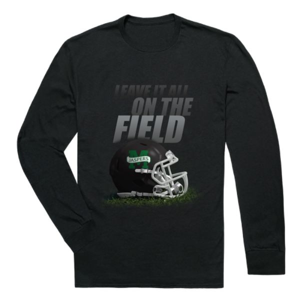 525-535-BLK-01 Manhattan College Jaspers Gridiron Long Sleeve T-Shirt, Black - Small -  W Republic