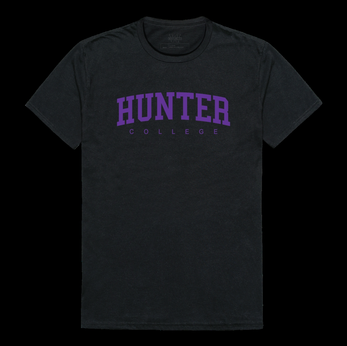 Hunter College Hawks T-Shirt, Black - Small
