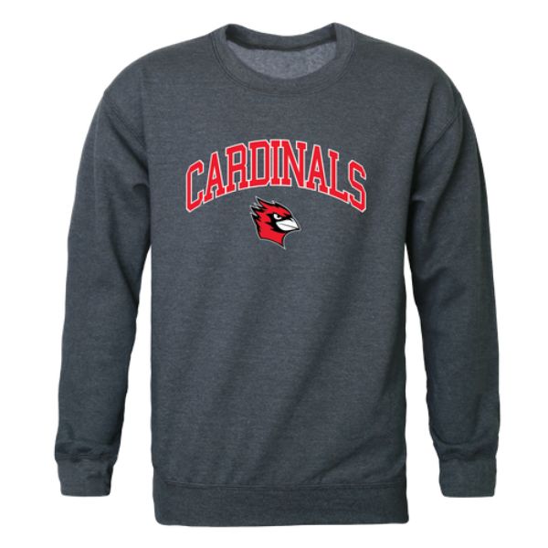 541-683-HCH-01 Wesleyan University Cardinals Campus Crewneck Sweatshirt, Heather Charcoal - Small -  W Republic
