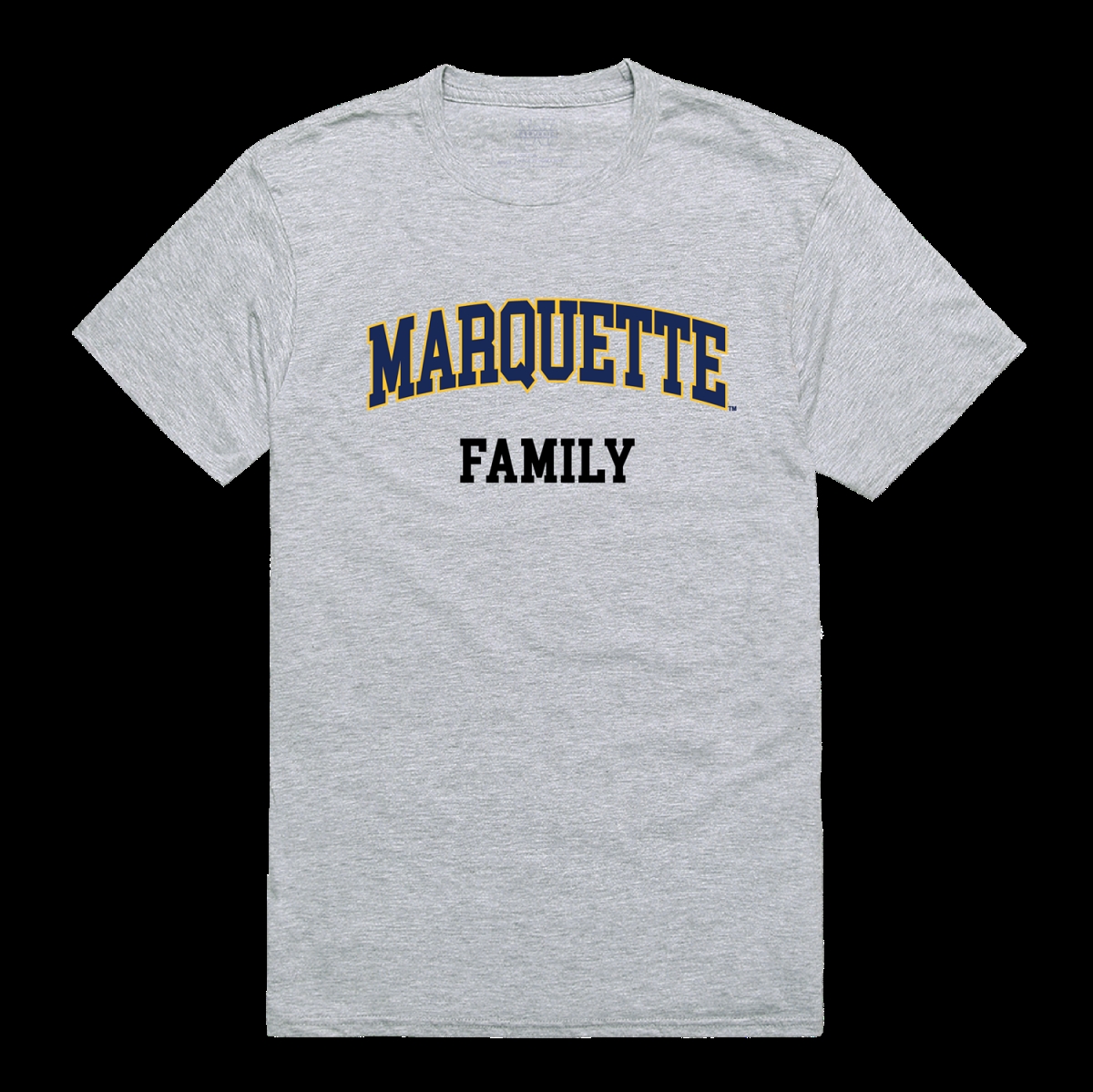 571-130-HGY-05 Marquette University Golden Eagles Family T-Shirt, Heather Grey - 2XL -  W Republic