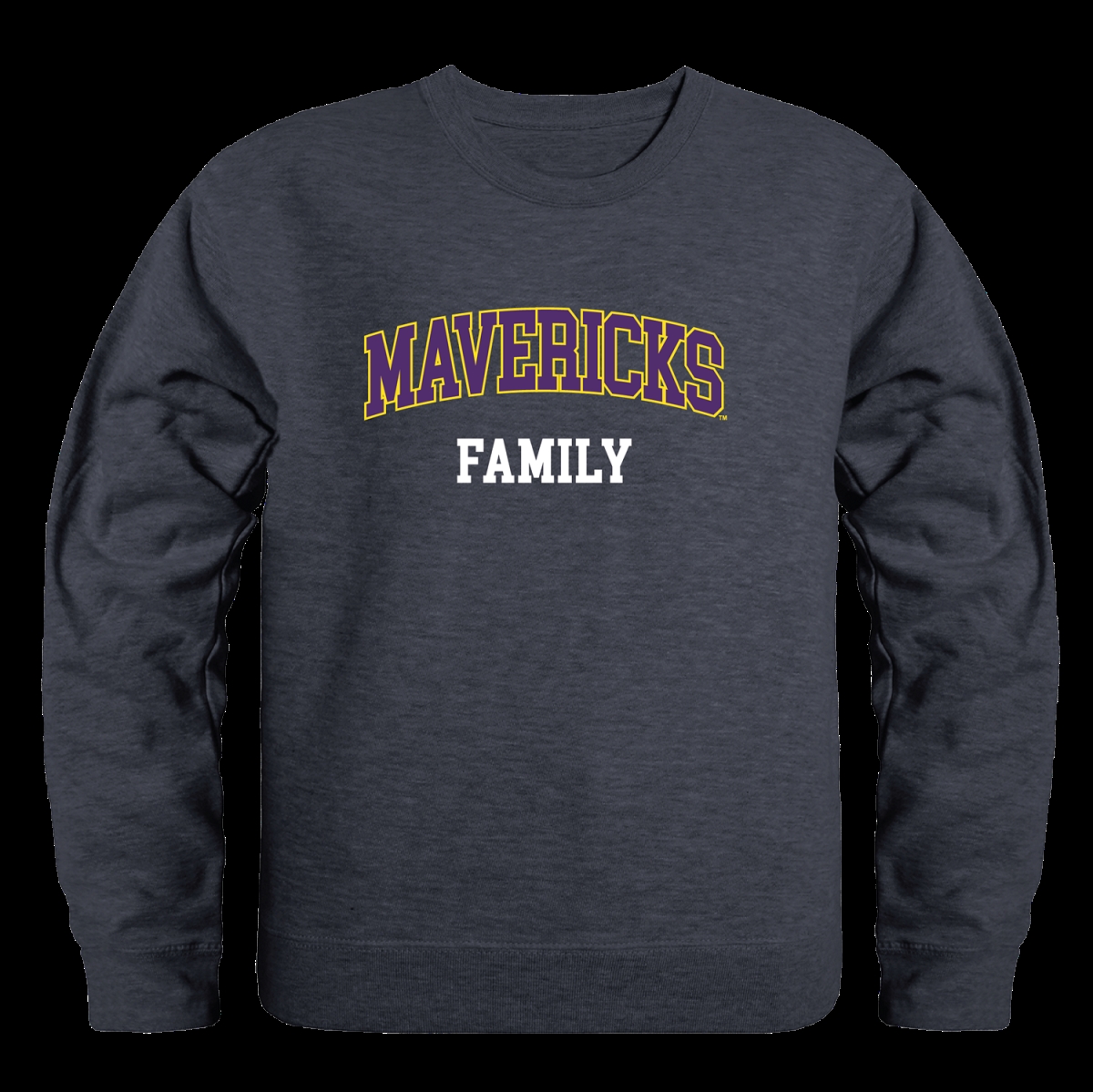 572-132-HCH-02 Minnesota State University, Mankato Mavericks Family Crewneck Sweatshirt, Heather Charcoal - Medium -  W Republic