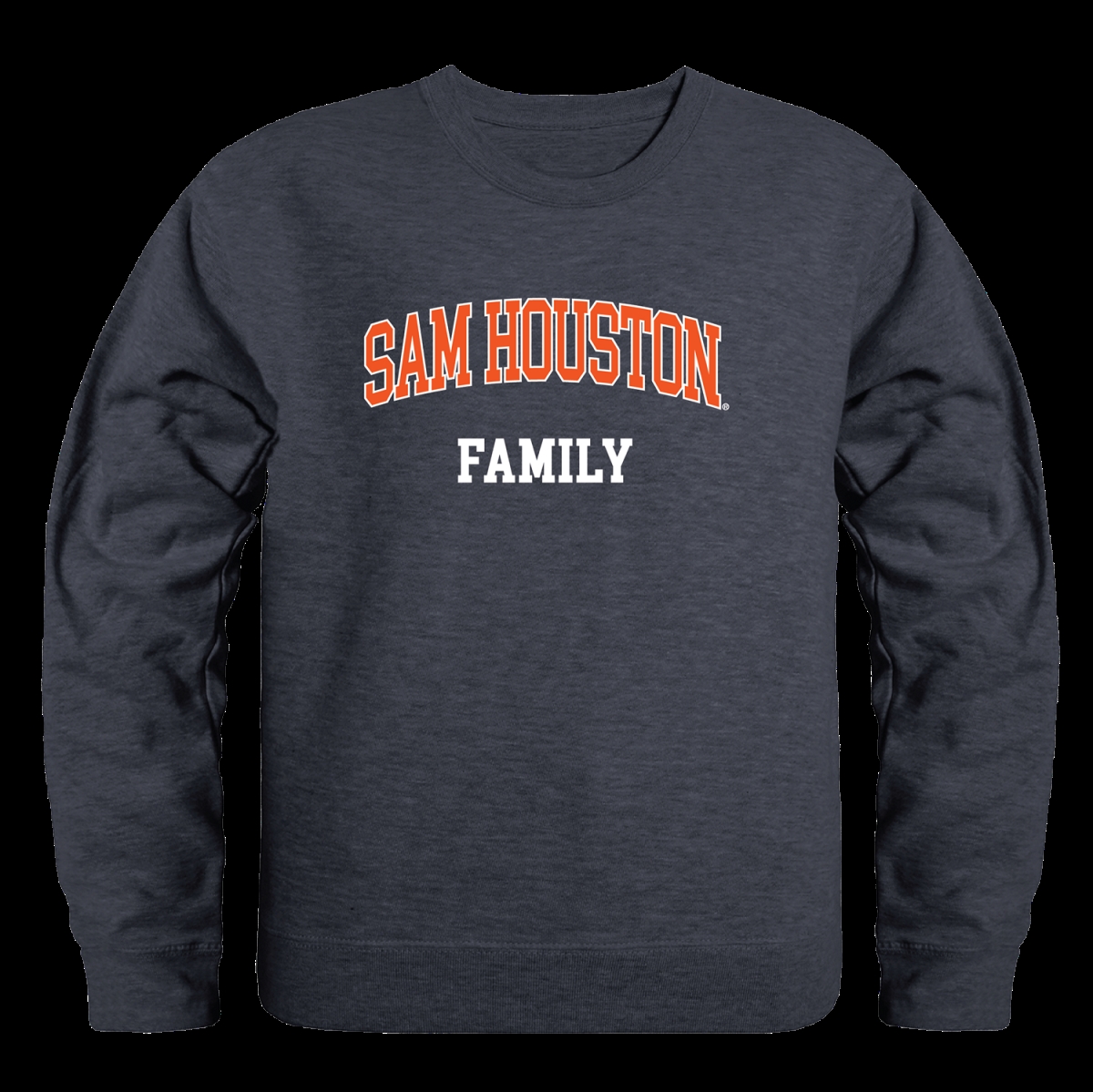 572-441-HCH-02 Sam Houston State University Bearkats Family Crewneck Sweatshirt, Heather Charcoal - Medium -  W Republic