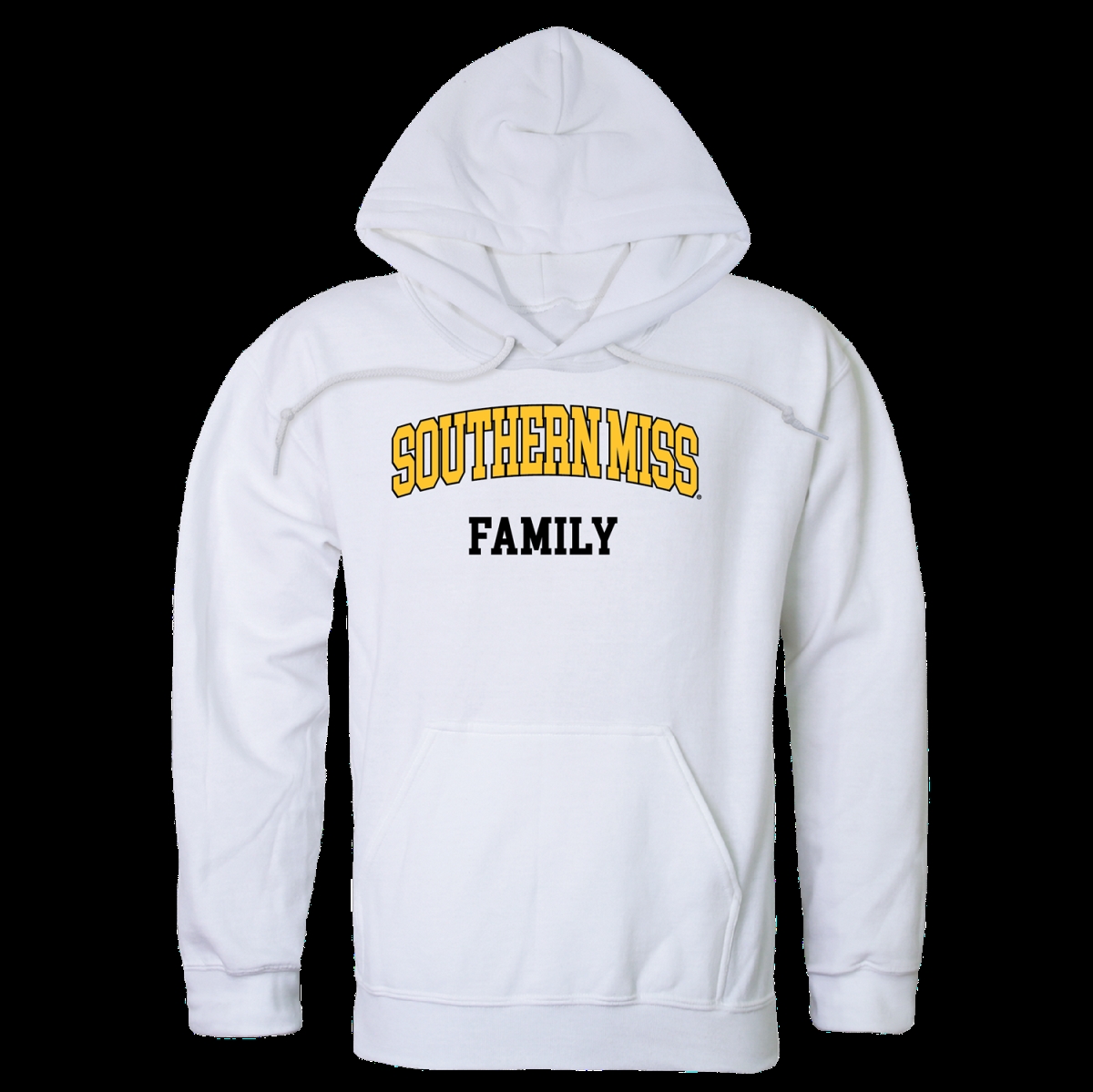 573-151-WHT-02 The University of Southern Mississippi Golden Eagles Family Hoodie, White - Medium -  W Republic