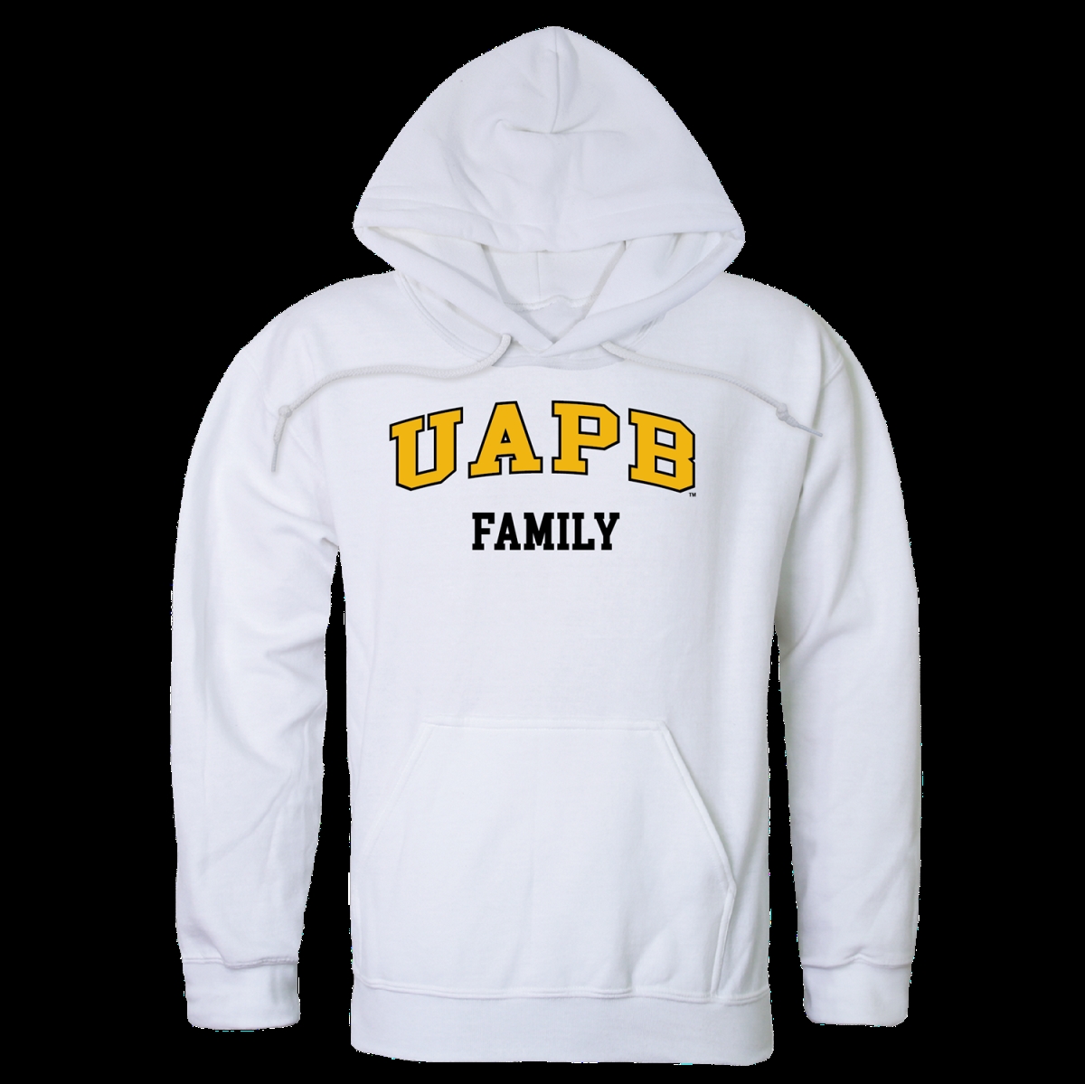 573-418-WHT-02 University of Arkansas Pine Bluff Golden Lions Family Hoodie, White - Medium -  W Republic