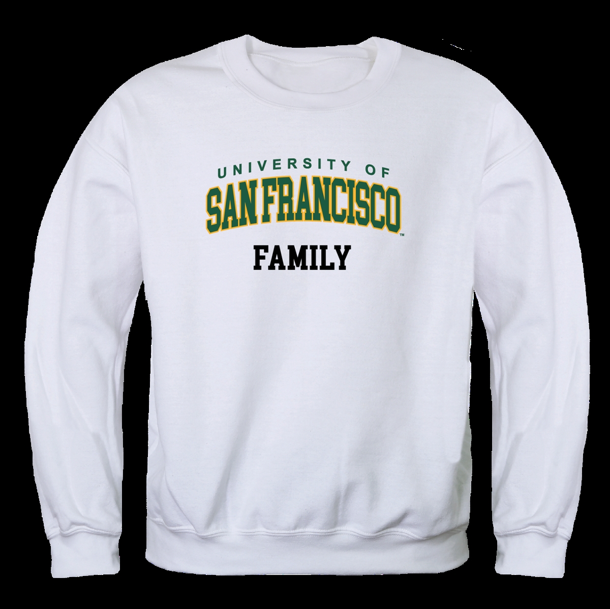 572-377-WHT-04 San Francisco State University Dons Family Crewneck Sweatshirt, White - Extra Large -  W Republic