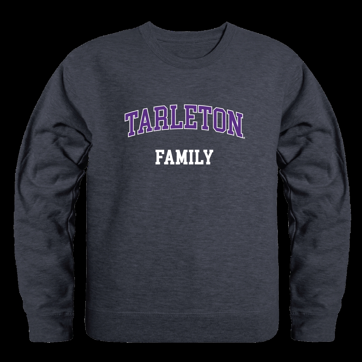 572-389-HCH-02 Tarleton State University Texans Family Crewneck Sweatshirt, Heather Charcoal - Medium -  W Republic