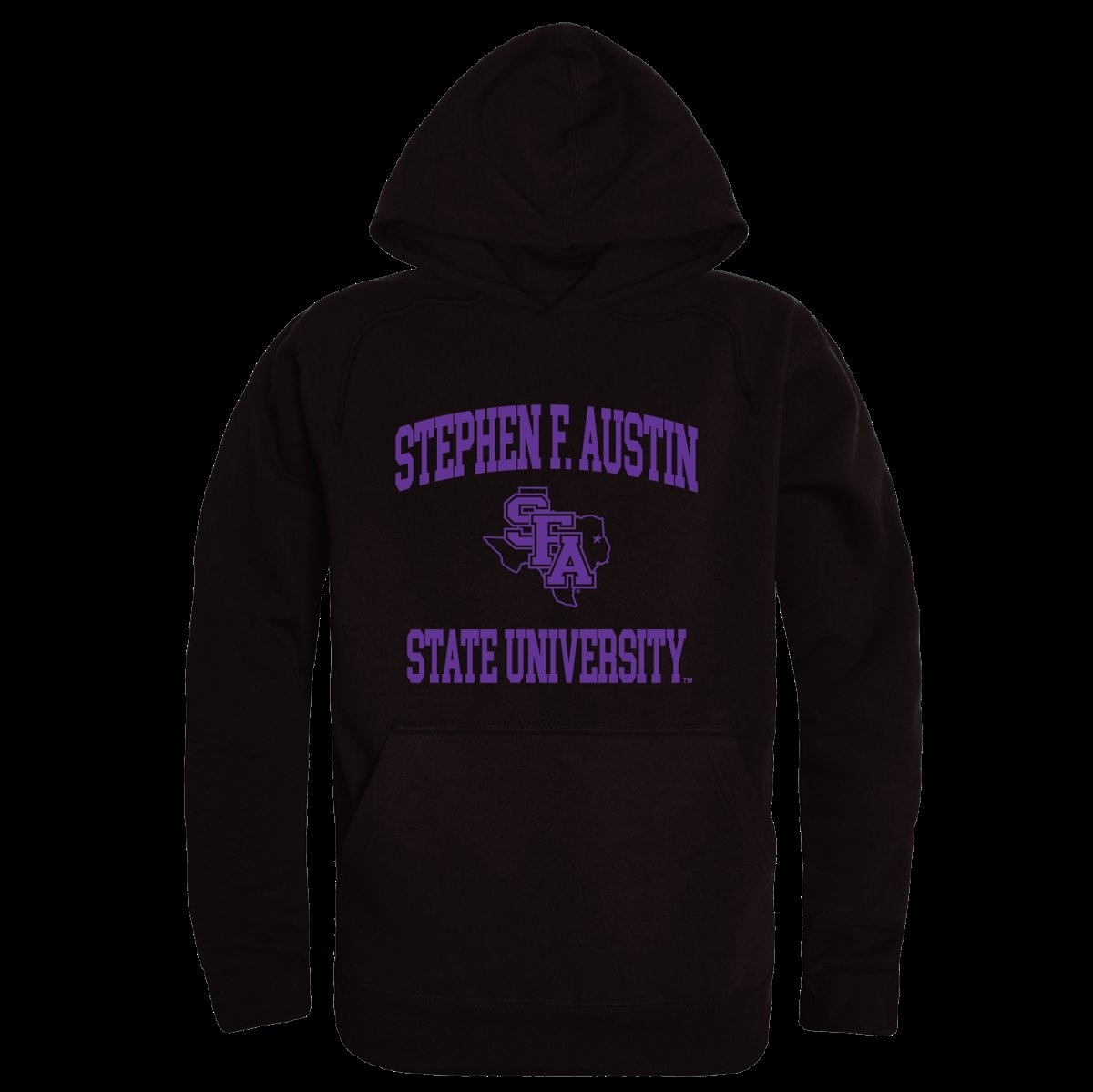 Stephen F. Austin State University Lumberjacks Seal Hoodie, Black - Medium -  FinalFan, FI4003145