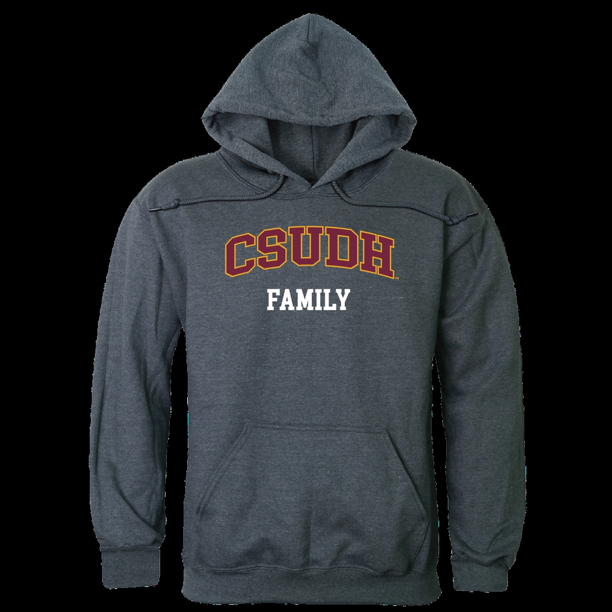 573-175-HCH-05 California State University Dominguez Hill Toros Family Hoodie, Heather Charcoal - 2XL -  W Republic