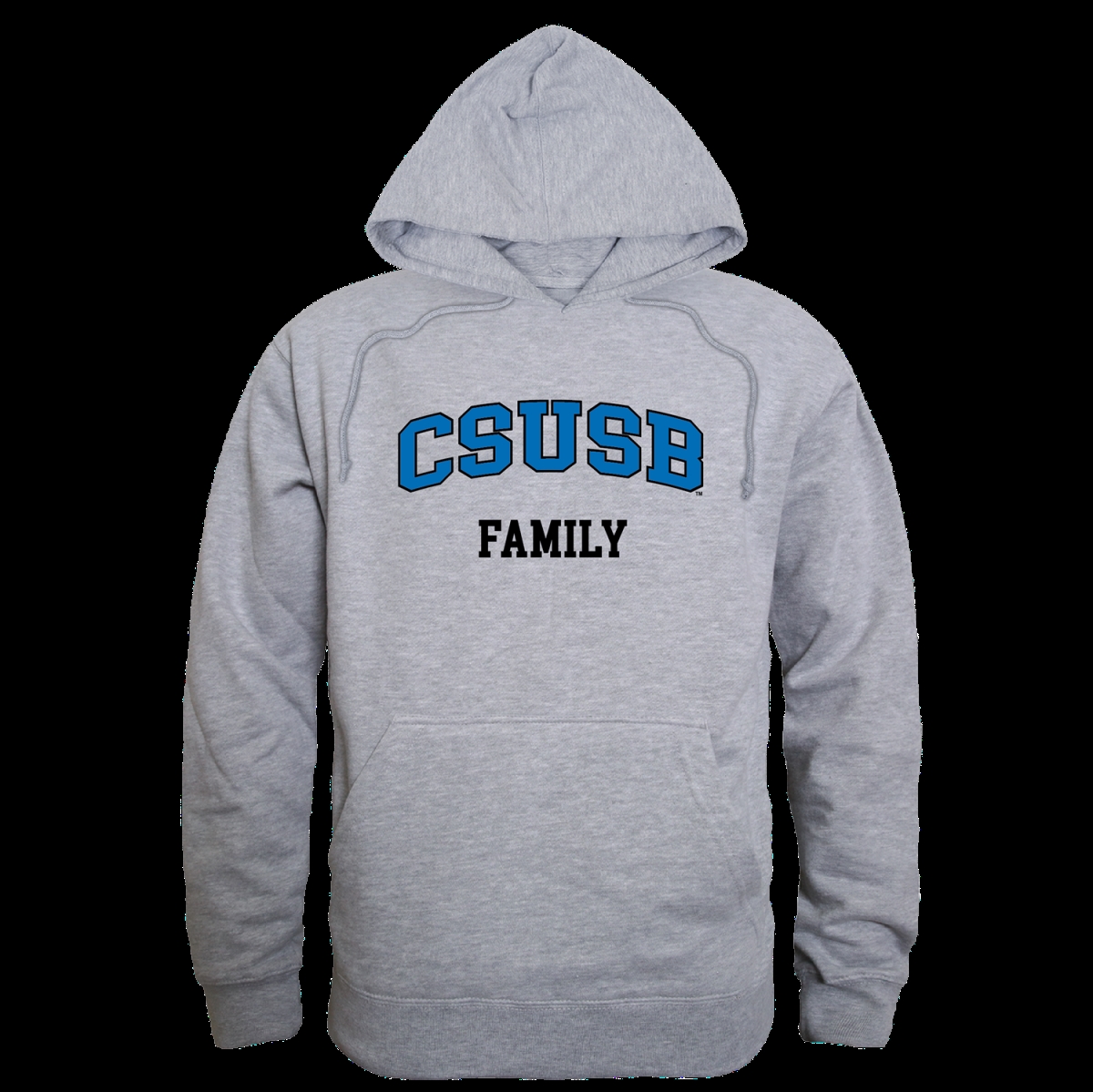 573-207-HGY-03 California State University, San Bernardino Coyotes Family Hoodie, Heather Grey - Large -  W Republic