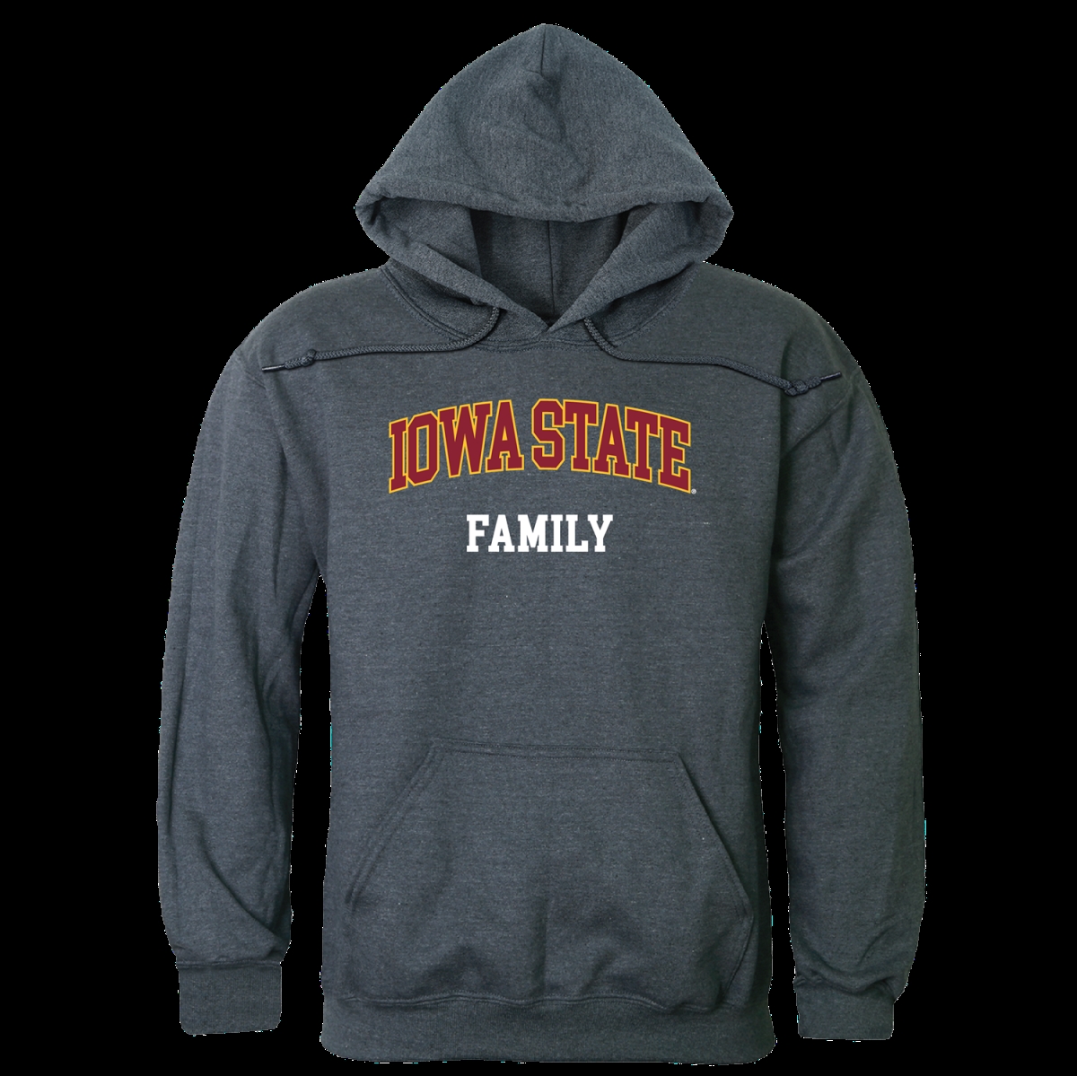 573-125-HCH-05 Iowa State University Cyclones Family Hoodie, Heather Charcoal - 2XL -  W Republic