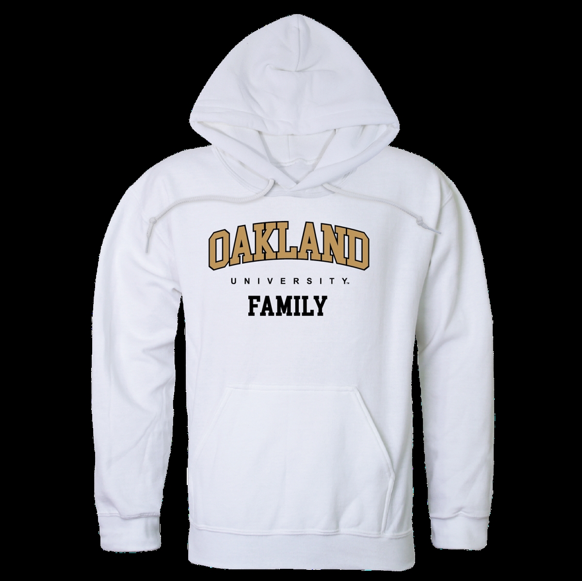 573-359-WHT-02 Oakland University Golden Grizzlies Family Hoodie, White - Medium -  W Republic