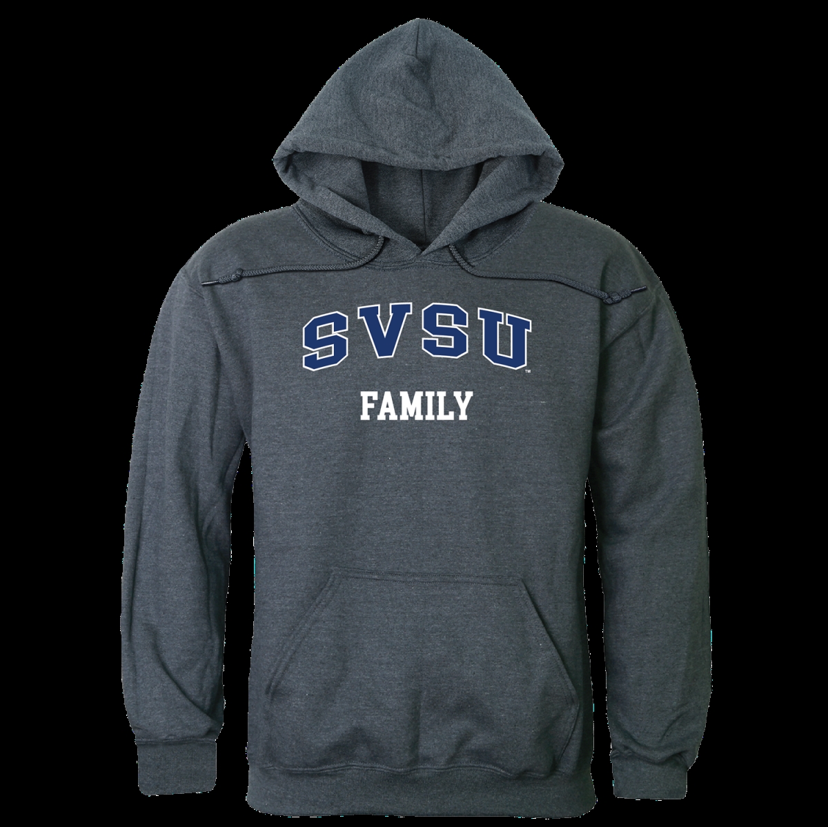 573-373-HCH-03 Saginaw Valley State University Cardinals Family Hoodie, Heather Charcoal - Large -  W Republic