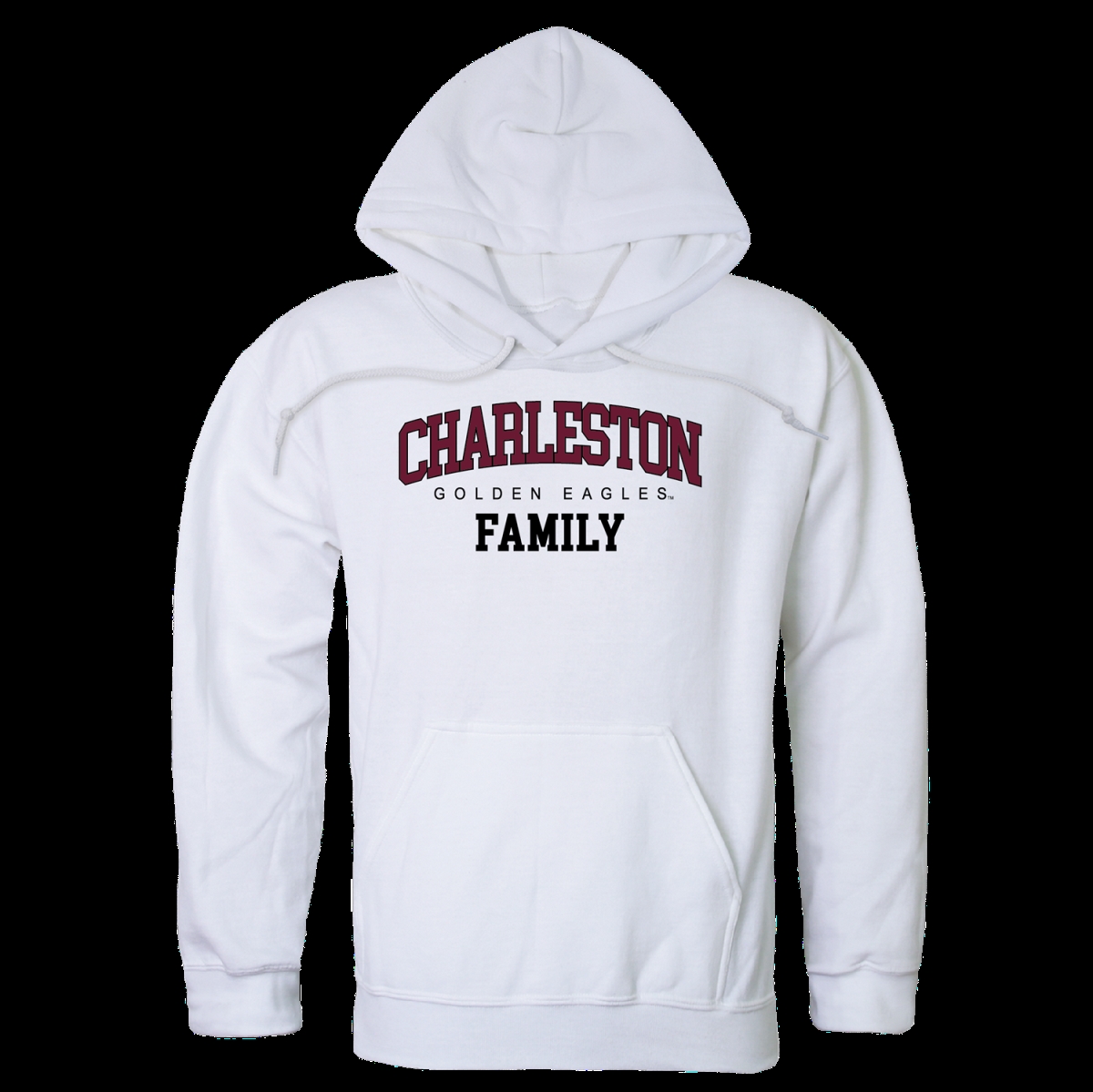 573-630-WHT-02 College of Charleston Golden Eagles Family Hoodie, White - Medium -  W Republic