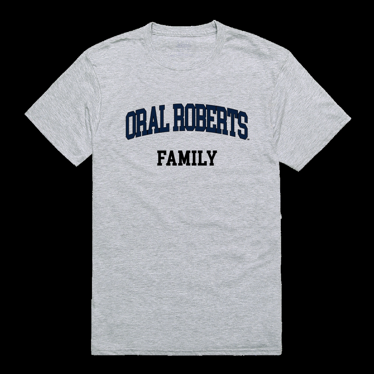 571-566-HGY-05 Oral Roberts University Golden Eagles Family T-Shirt, Heather Grey - 2XL -  W Republic