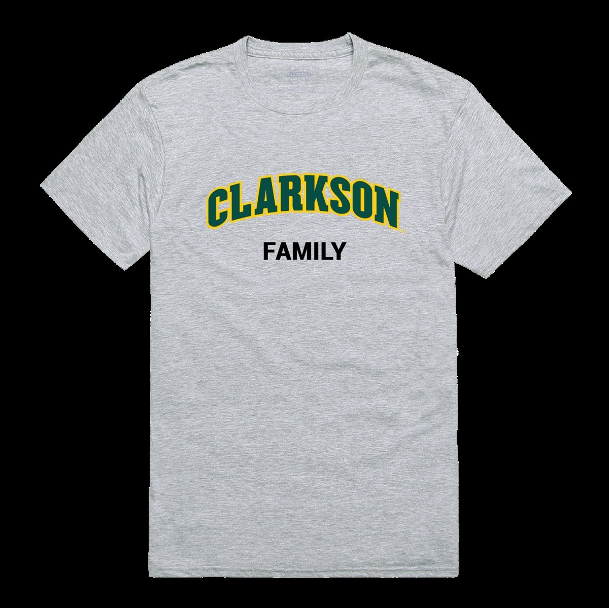 571-281-HGY-05 Clarkson University Golden Knights Family T-Shirt, Heather Grey - 2XL -  W Republic