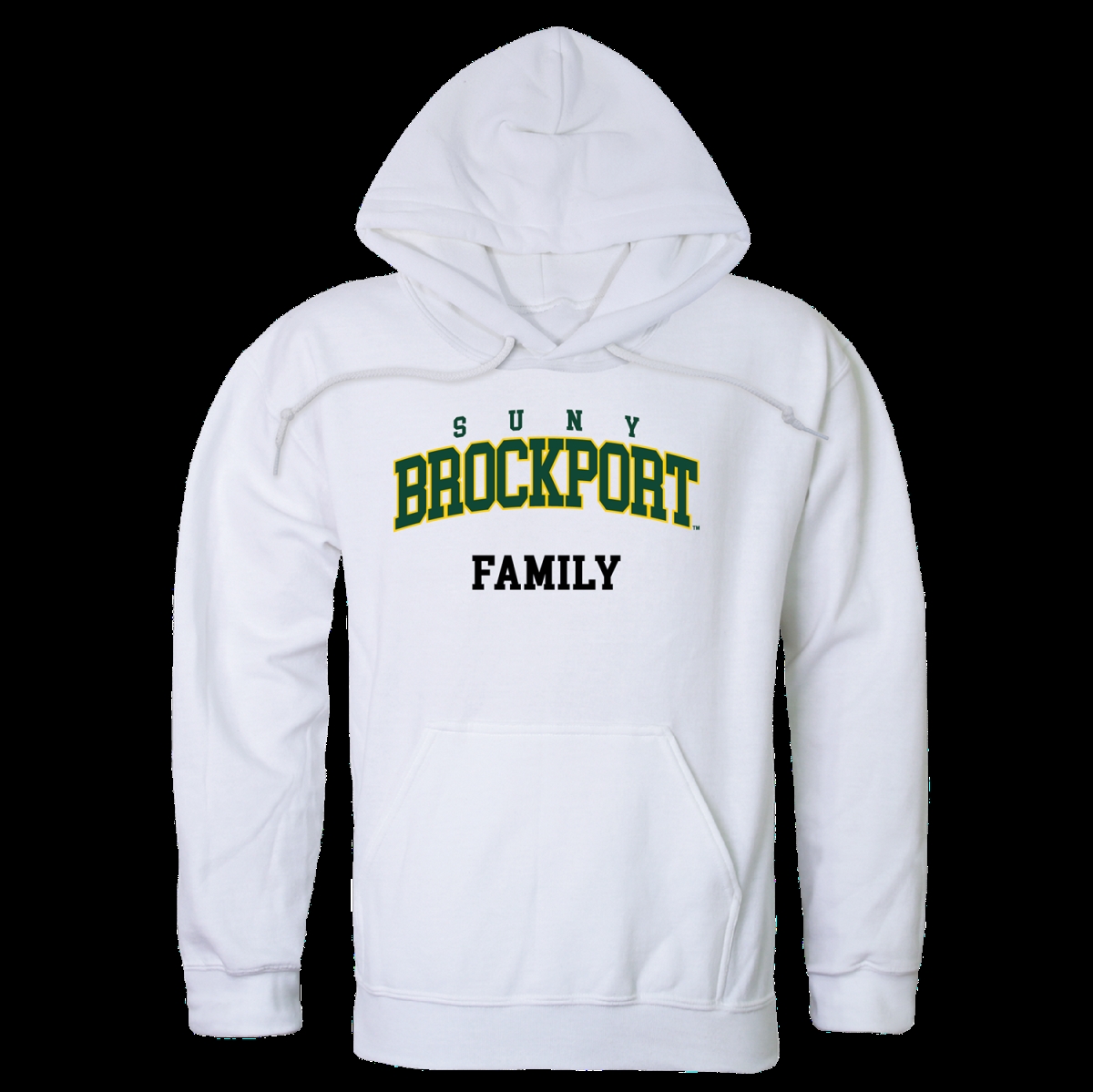 573-271-WHT-02 The State University of New York Brockport Golden Eagles Family Hoodie, White - Medium -  W Republic