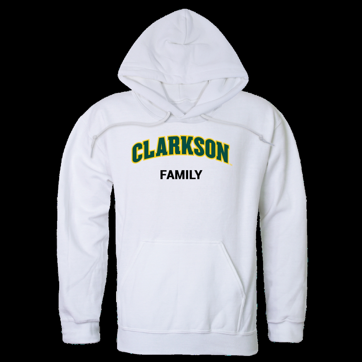 573-281-WHT-02 Clarkson University Golden Knights Family Hoodie, White - Medium -  W Republic