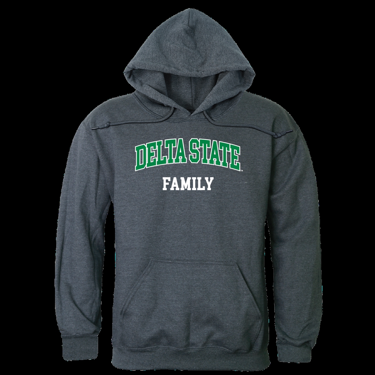 573-289-HCH-05 Delta State University Statesman Family Hoodie, Heather Charcoal - 2XL -  W Republic