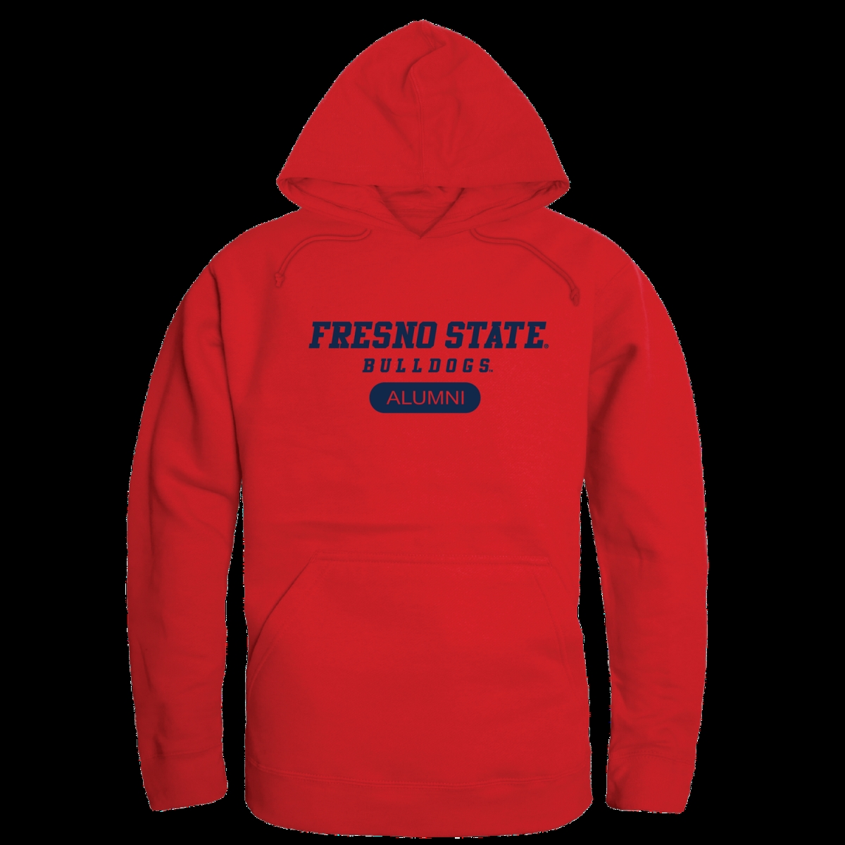 561-169-RED-02 California State University, Fresno Bulldogs Alumni Hoodie, Red - Medium -  W Republic
