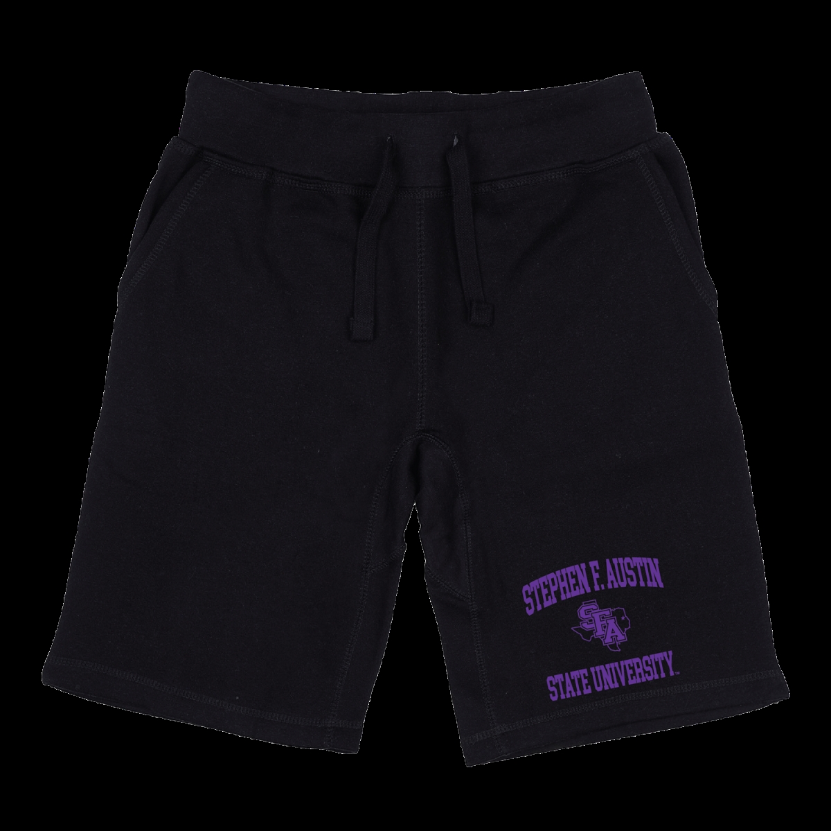 Stephen F. Austin State University Lumberjacks Seal Shorts, Black - Small -  FinalFan, FI4074021