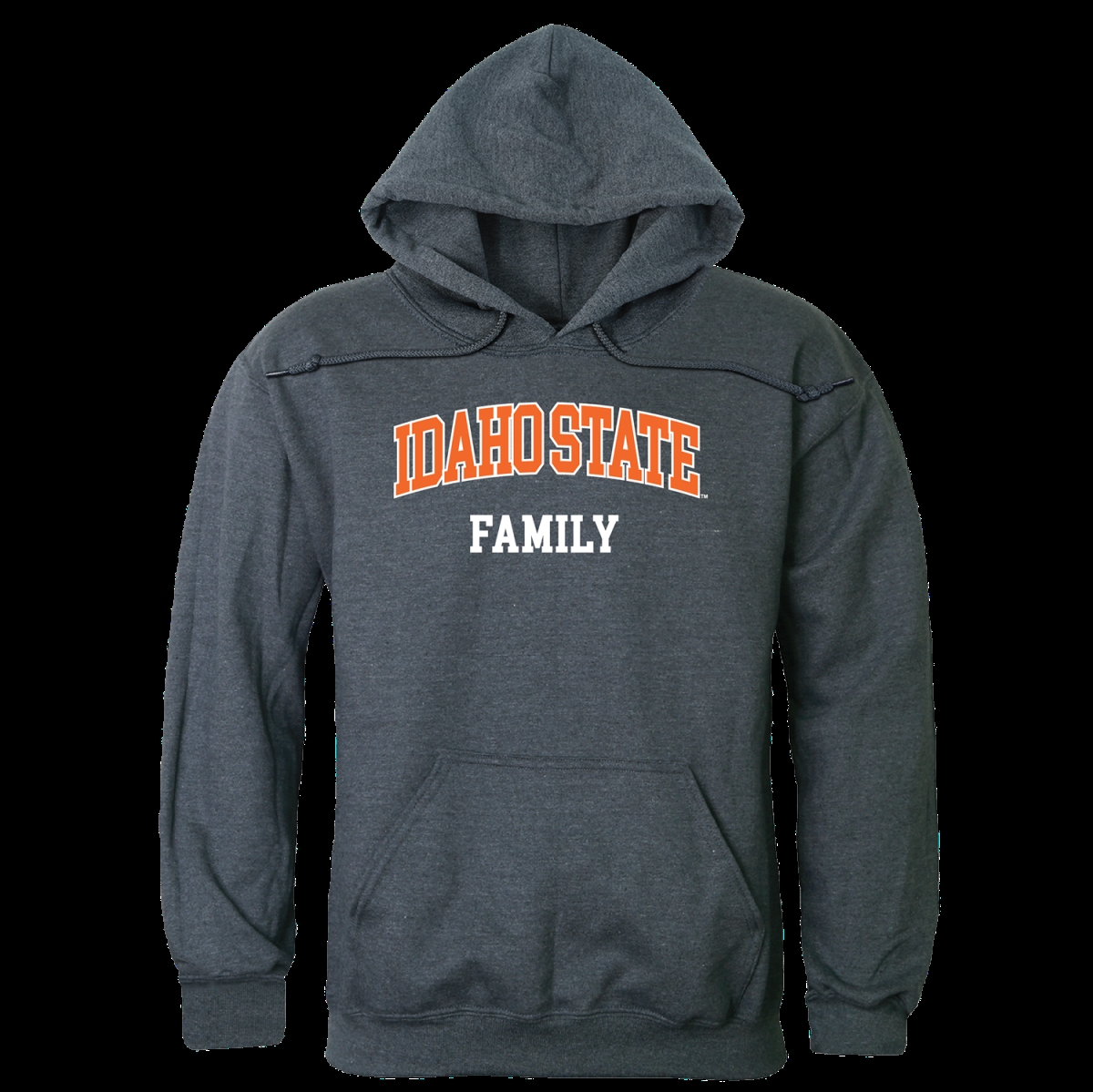 573-222-HCH-05 Idaho State University Bengals Family Hoodie, Heather Charcoal - 2XL -  W Republic