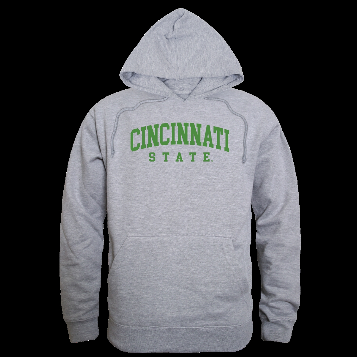 569-632-HGY-03 Cincinnati State University Seal Hoodie, Heather Grey - Large -  W Republic