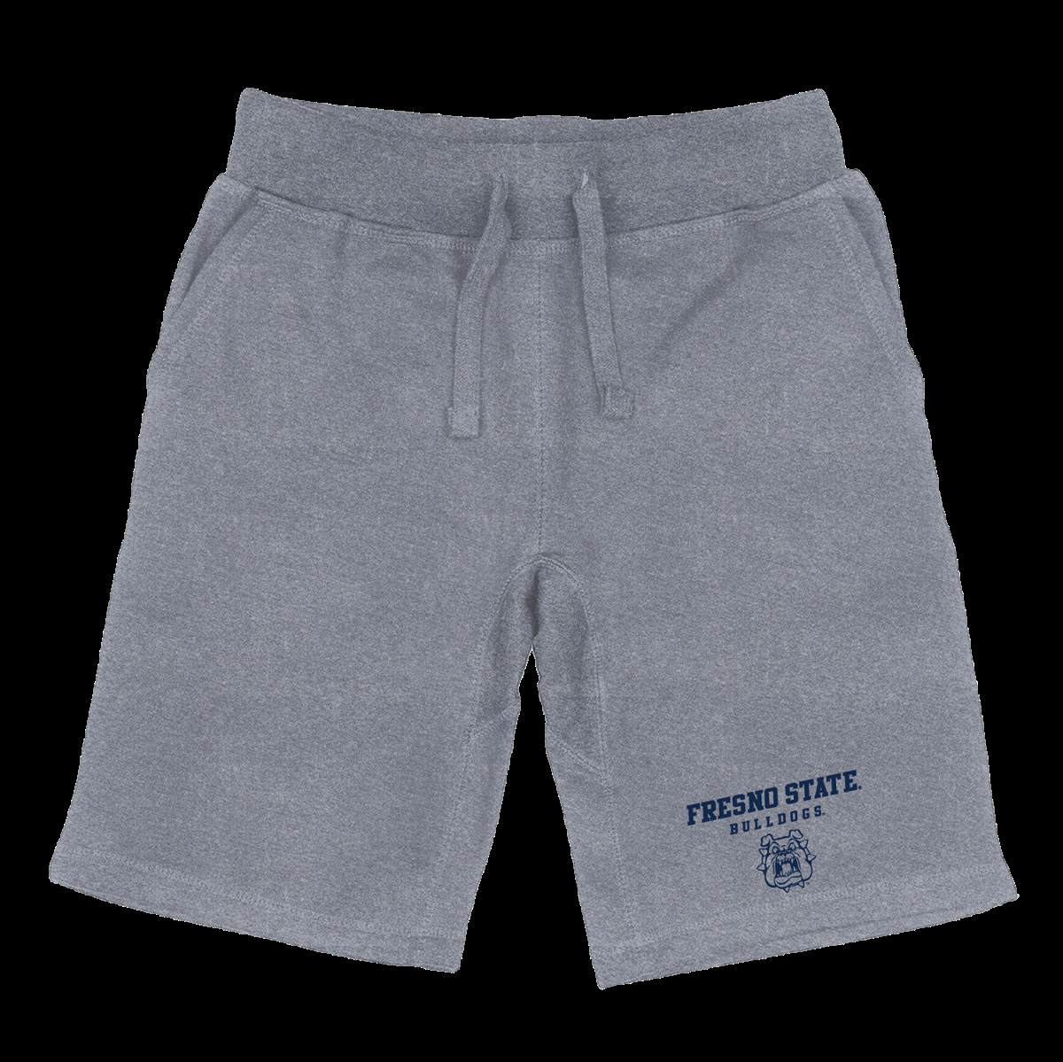 570-169-HGY-02 California State University, Fresno Bulldogs Seal Shorts, Heather Grey - Medium -  W Republic