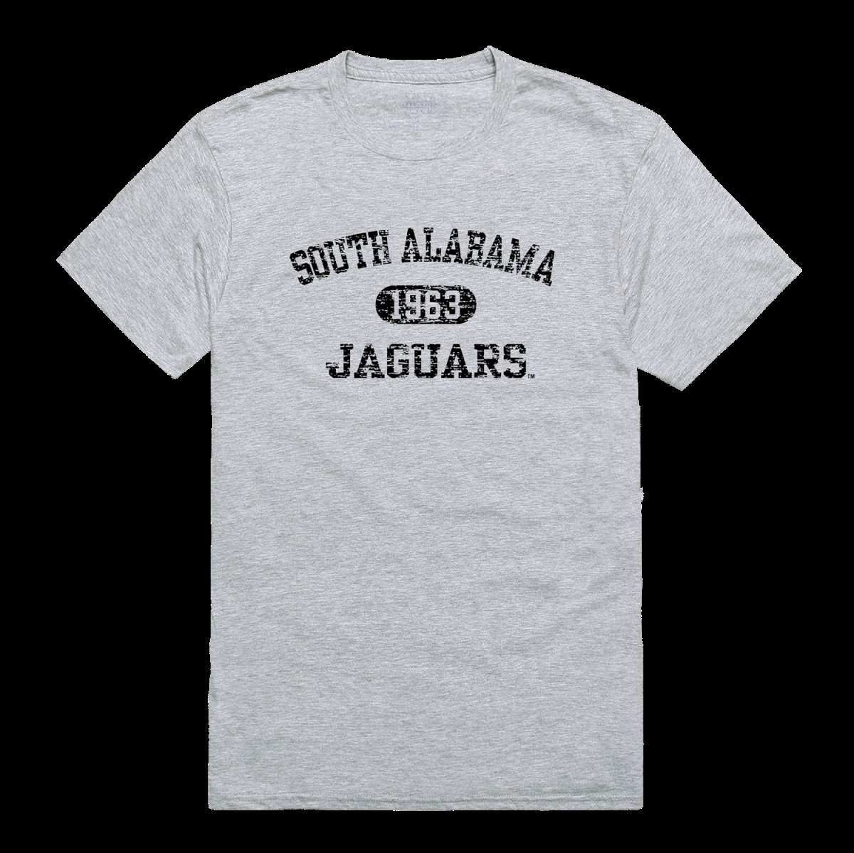 University of South Alabama Jaguars Distressed Arch College T-Shirt, Heather Grey - Small -  FinalFan, FI4258468