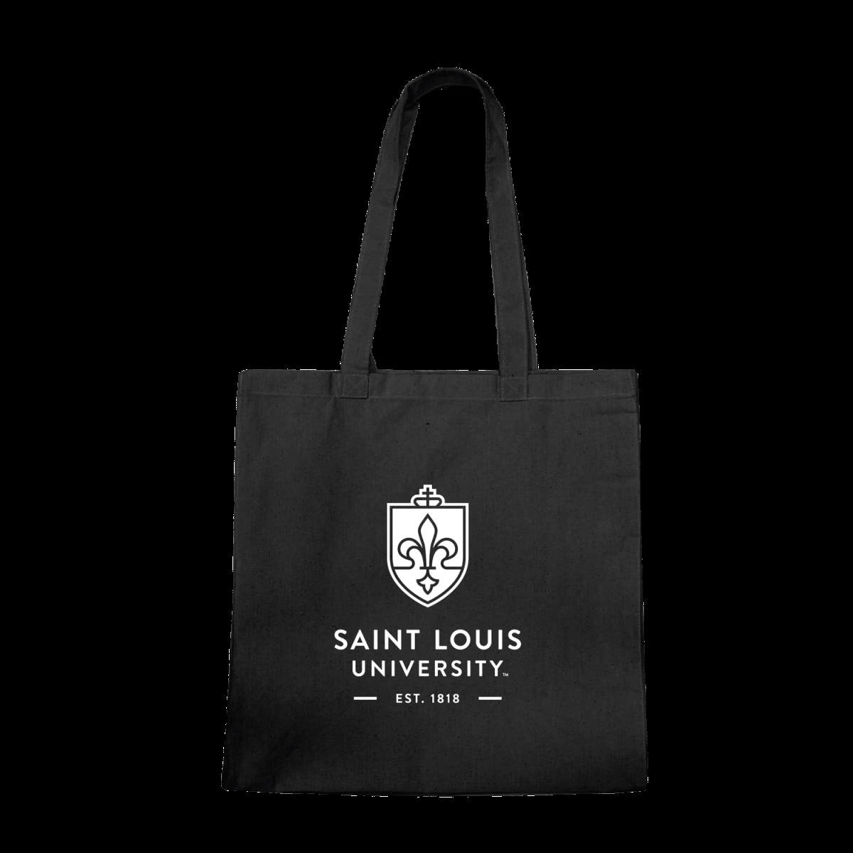 SLU Saint Louis University Billikens Institutional Seal Tote Bag, Black