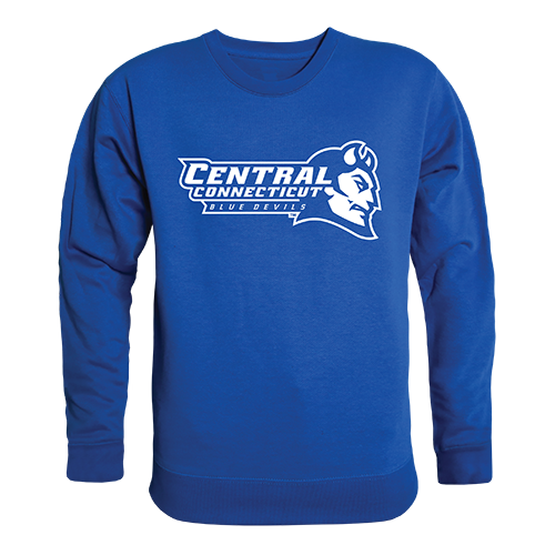 508-113-RYL-01 College Crewneck, Central Connecticut State University, Royal - Small -  W Republic Products