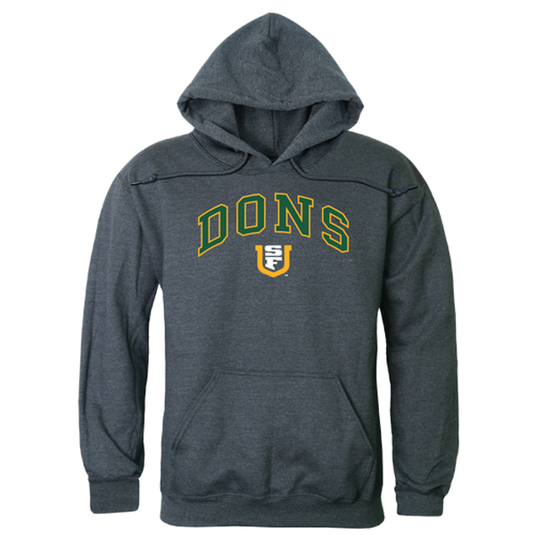 540-377-HCH-05 University of San Francisco Campus Hoodie, Heather Charcoal 2 - 2XL -  W Republic