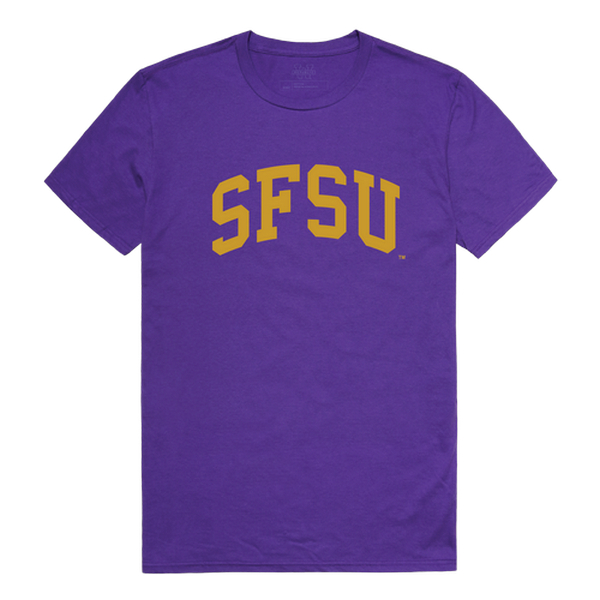 537-376-PUR-03 San Francisco State University College T-Shirt, Purple - Large -  W Republic