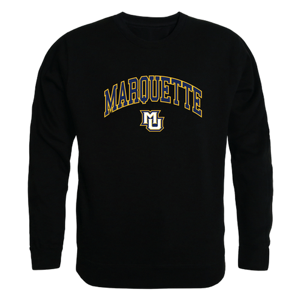 541-130-BK2-05 Marquette University Campus Crewneck T-Shirt, Black 2 - 2XL -  W Republic