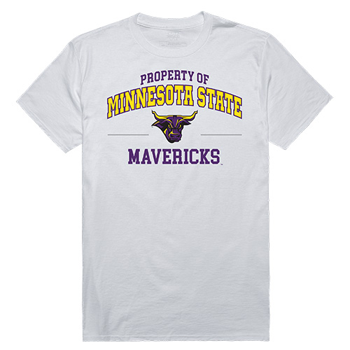 Apparel 517-132-N01-01 Minnesota State University, Mankato Property College Tee Shirt - White, Small -  W Republic