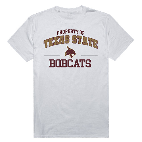 Apparel 517-181-N01-01 Texas State University Property Tee Shirt - White, Small -  W Republic