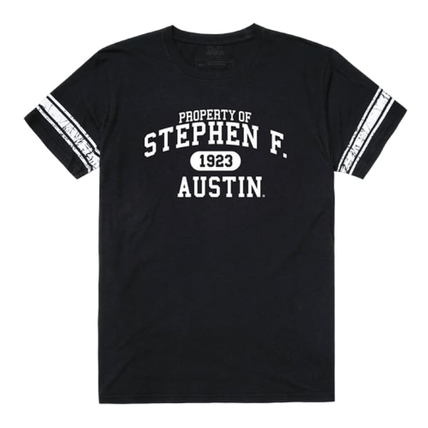 Stephen F. Austin State University Men Property T-Shirt, Black & White - Large -  FinalFan, FI4135274