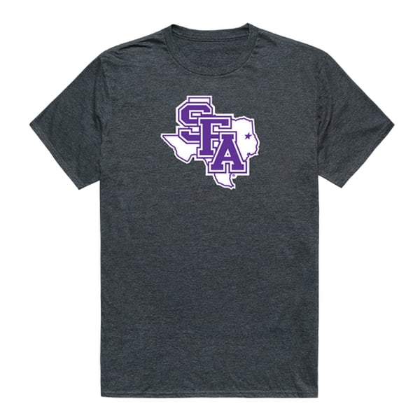 Stephen F. Austin State University Cinder College T-Shirt, Heather Charcoal - Small -  FinalFan, FI3269249