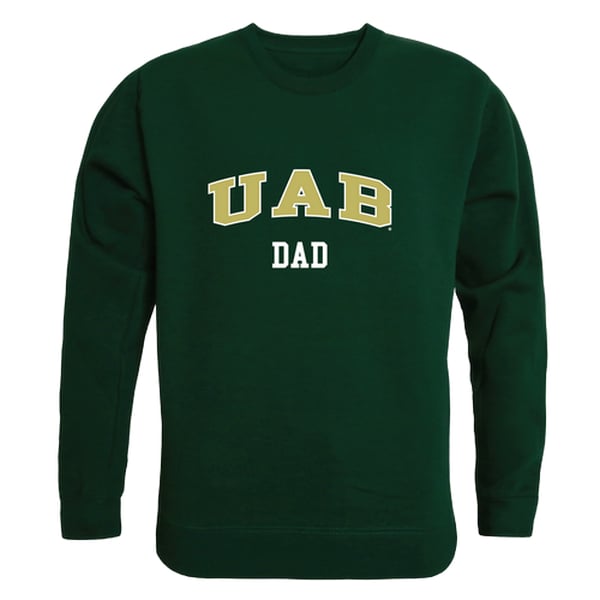 University of Alabama at Birmingham Dad Crewneck T-Shirt, Forest Green - Large -  LogoLovers, LO4148834